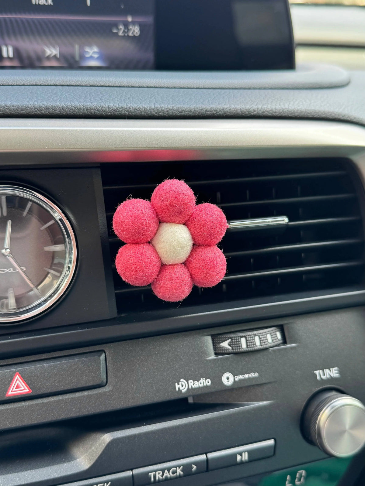 Felt Vent Clip - Flower