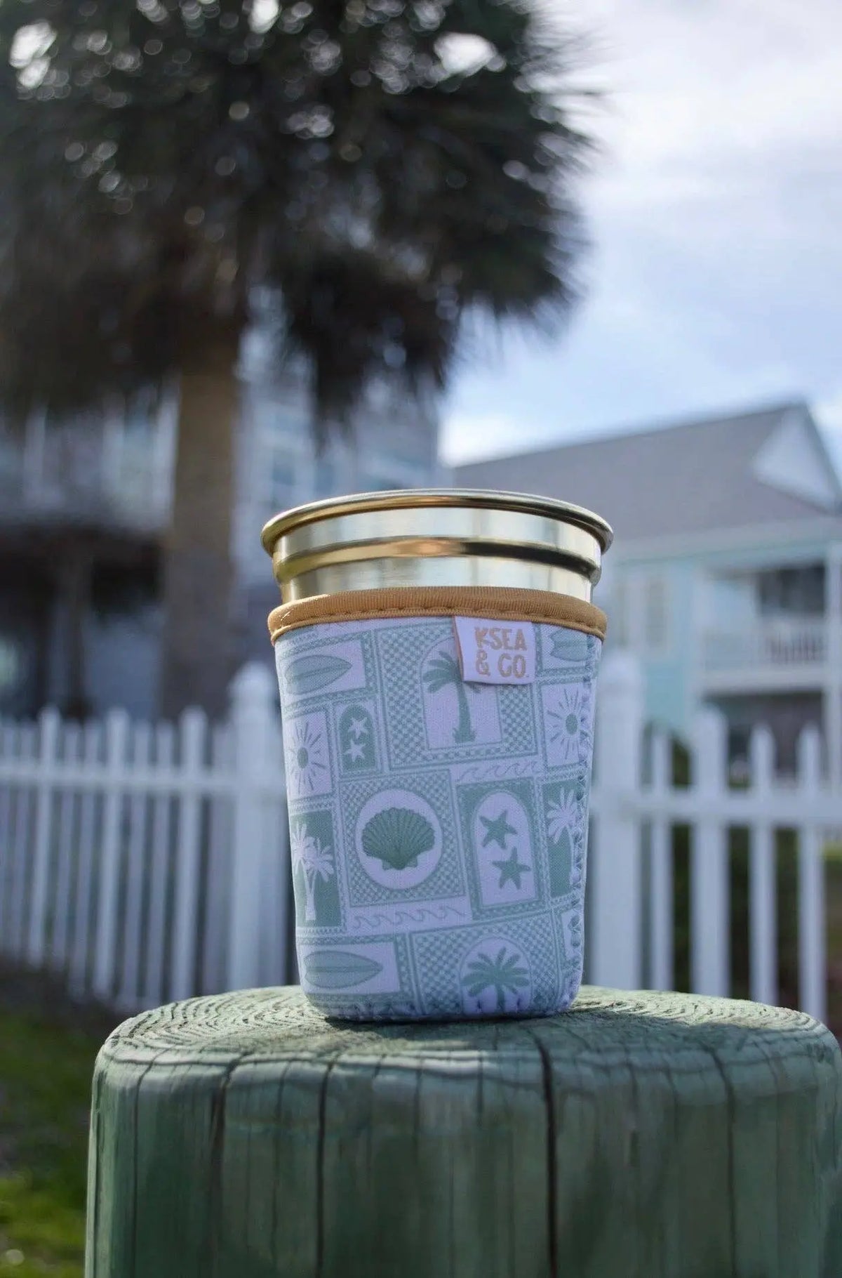 Iced Coffee Drink Sleeve - Sage & Sand