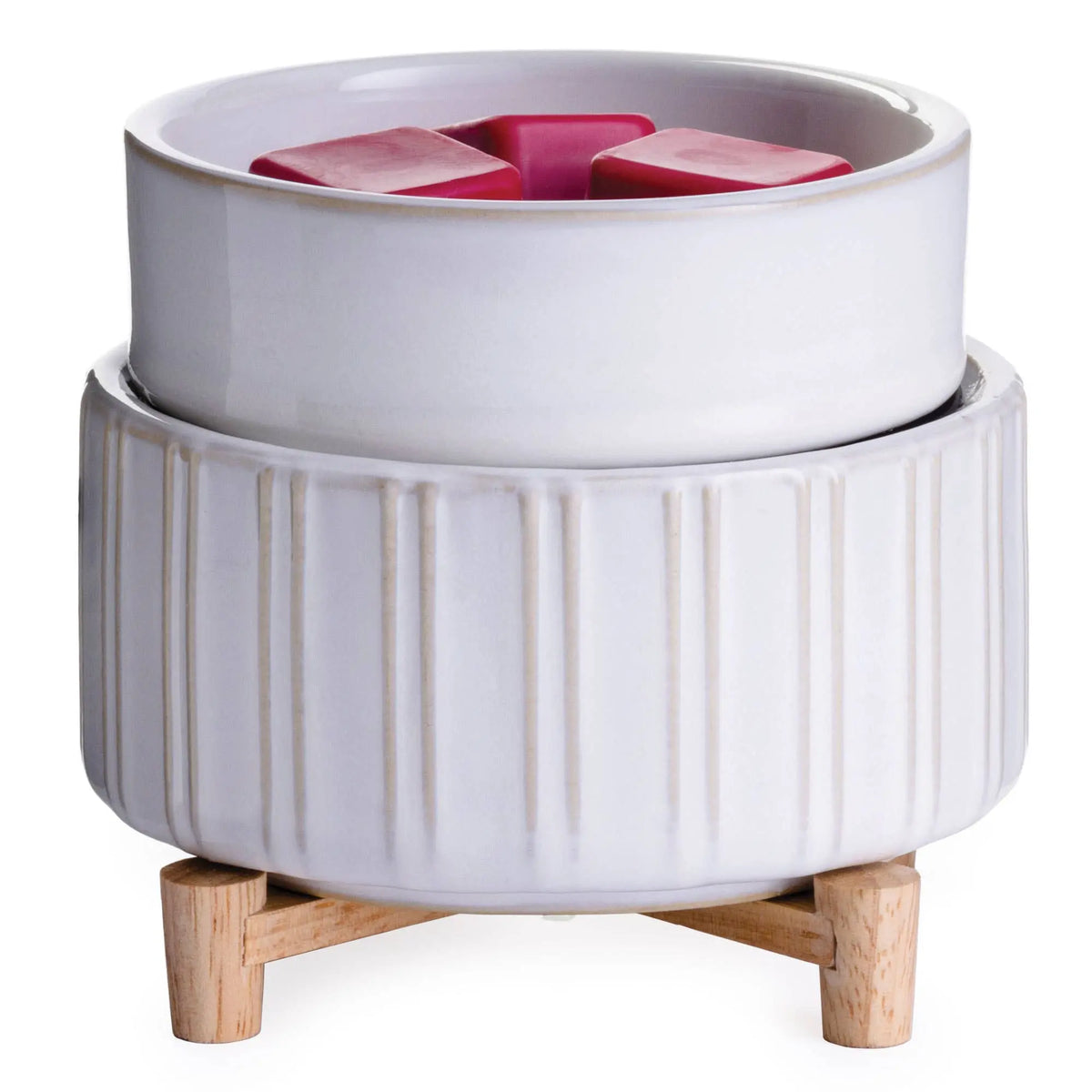 Wax Warmer - Ceramic & Wood