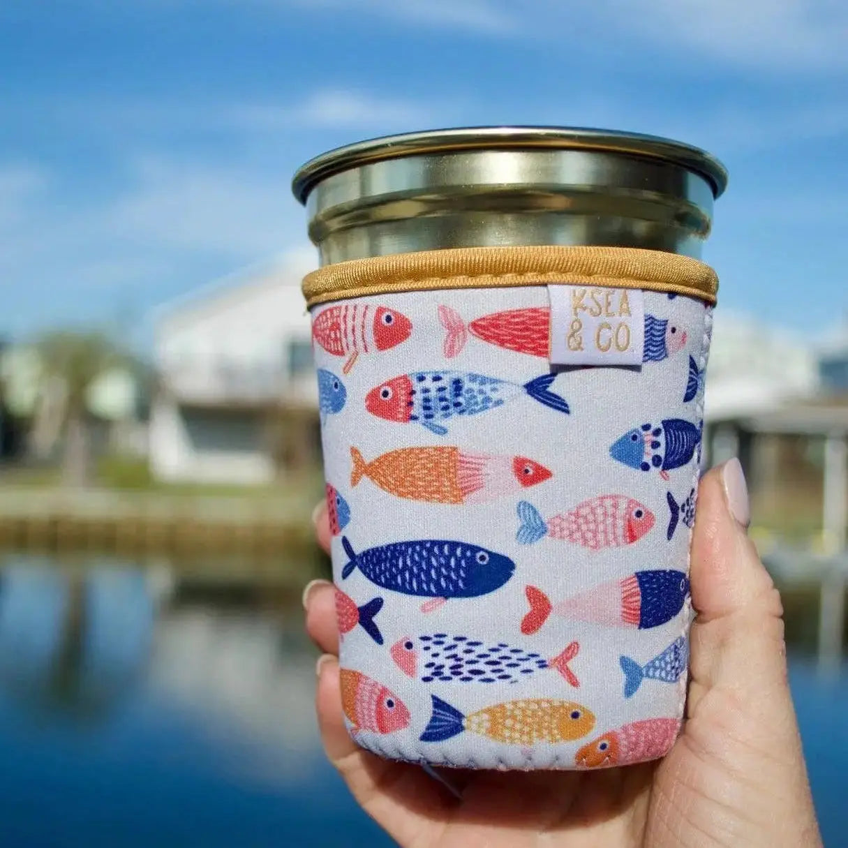 Iced Coffee Drink Sleeve - Little Fishies Ksea & Co