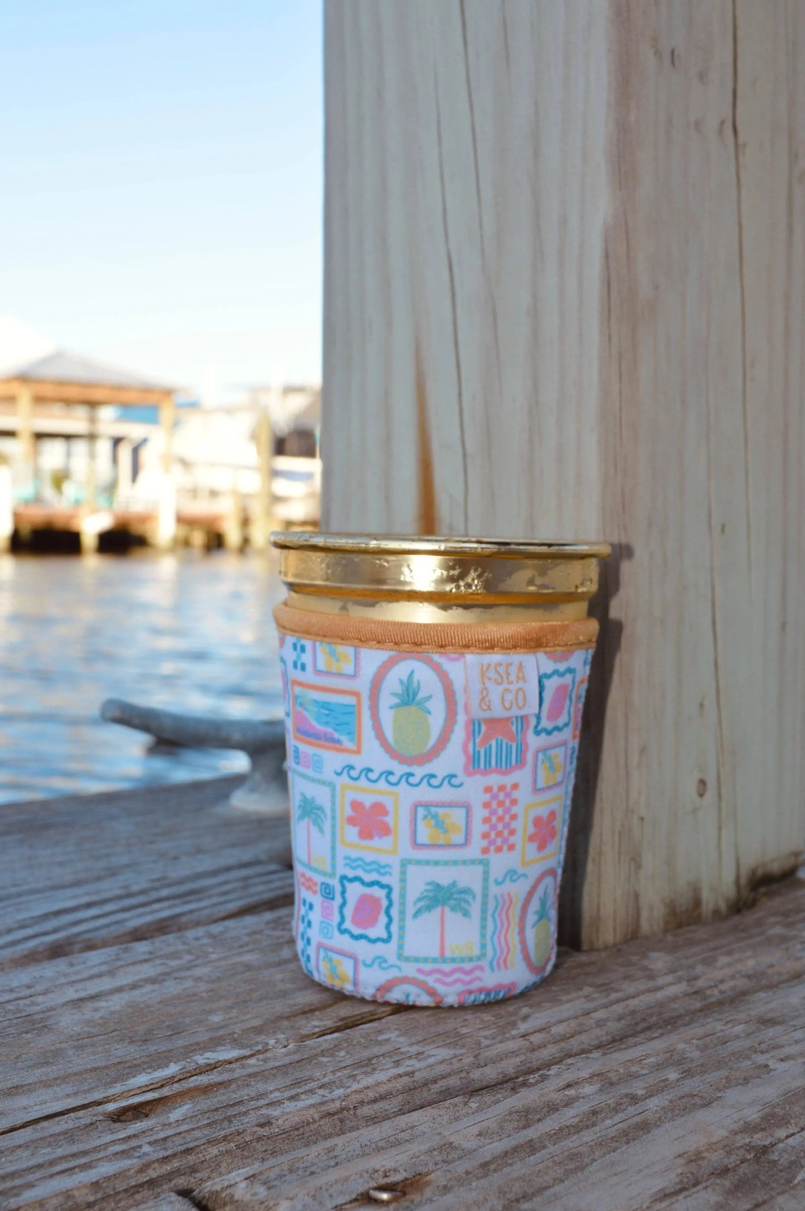 Iced Coffee Drink Sleeve - Beach Fun Ksea & Co