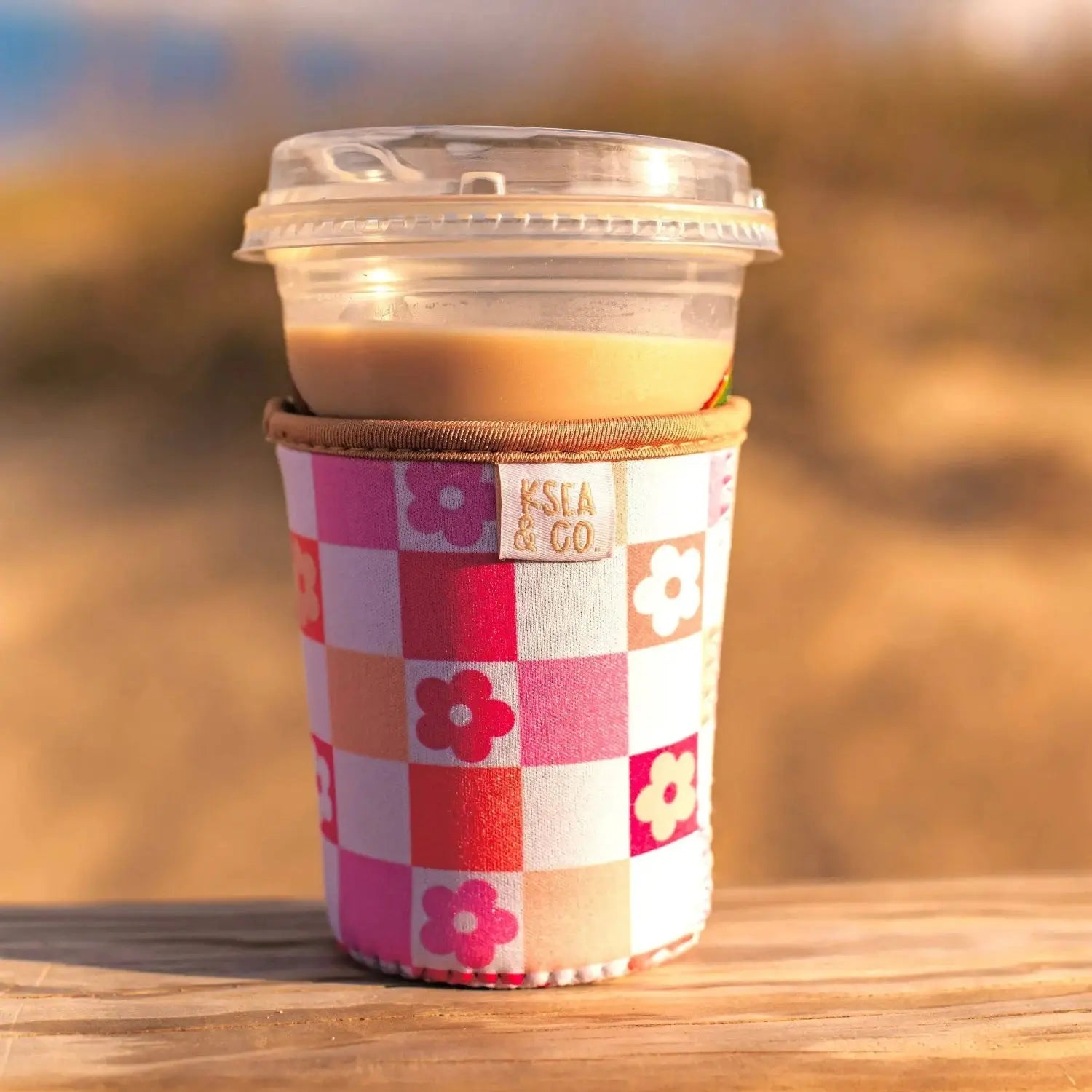 Iced Coffee Drink Sleeve - Flower Power Ksea & Co