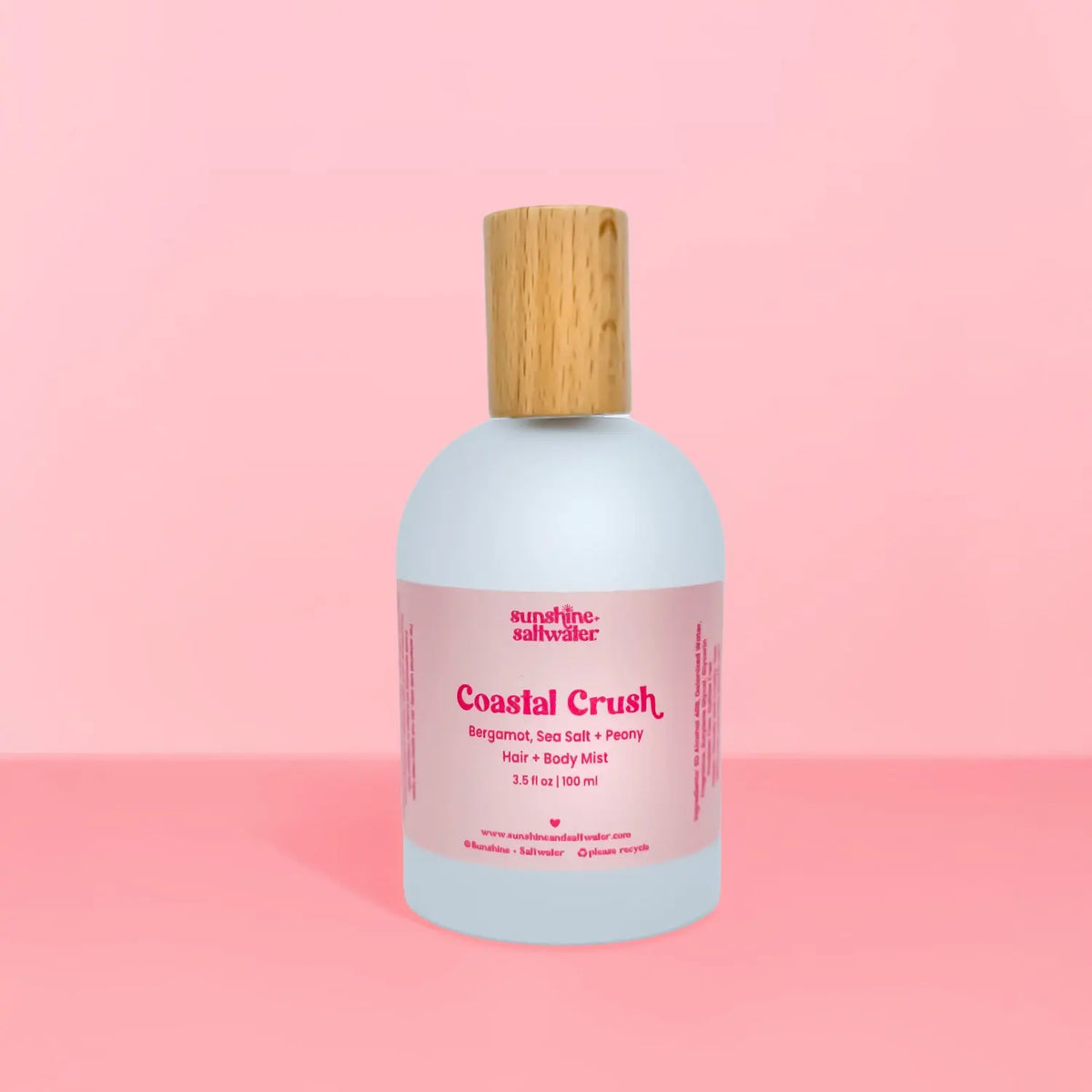 Coastal Crush Hair + Body Mist with bergamot, sea salt and peony fragrance