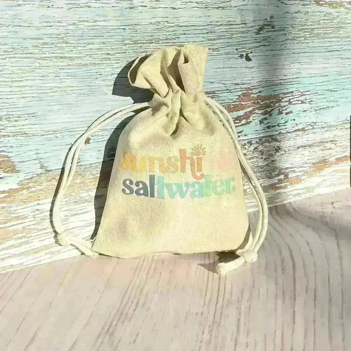 car diffuser gift bag with sunshine and saltwater logo