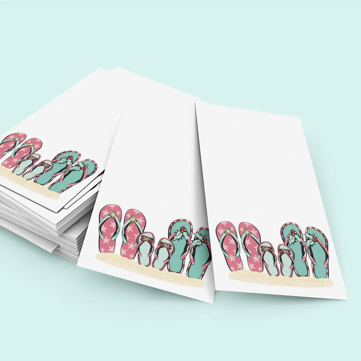 Christmas Is Better In Flip-Flops | Itty-Bitty Card PACK Sunshine + Saltwater