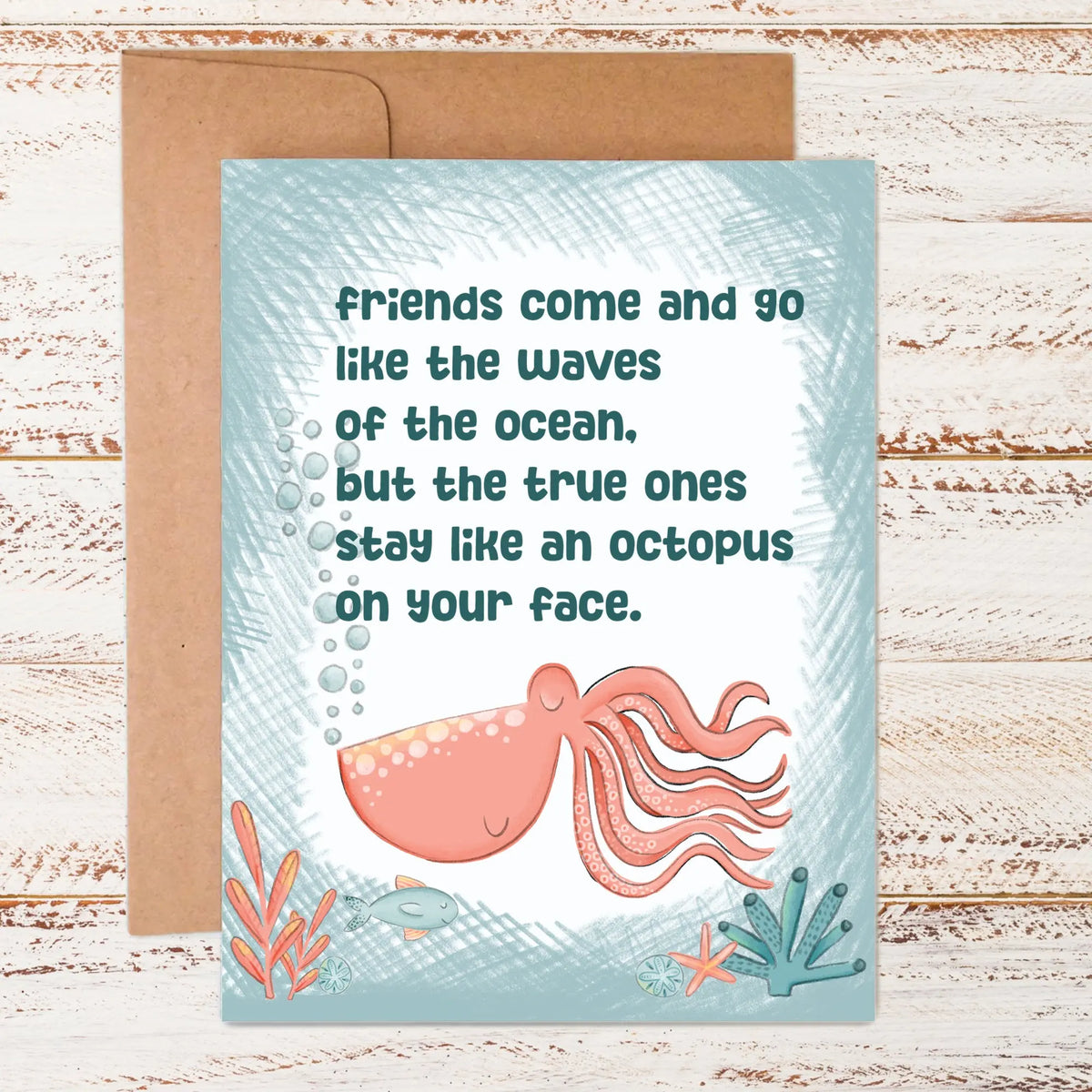 True Friends Octopus | Greeting Card