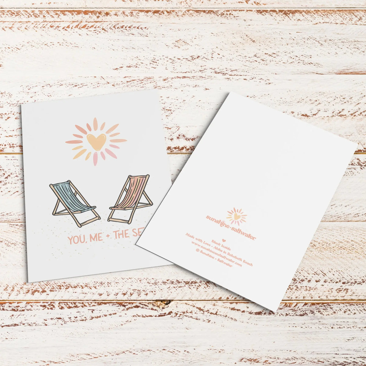 You, Me and The Sea | Greeting Card Sunshine + Saltwater