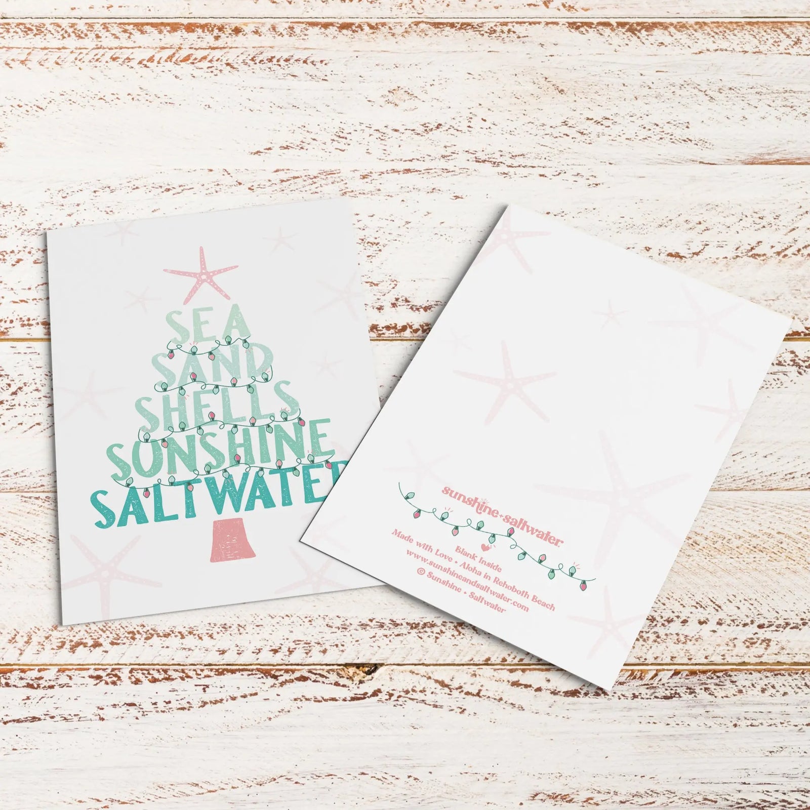 Beachy Christmas | Greeting Card Sunshine + Saltwater