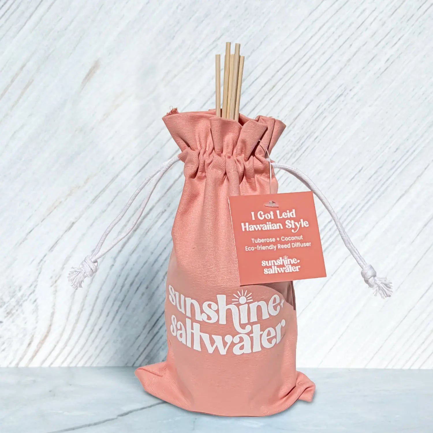 coconut reed diffuser on display