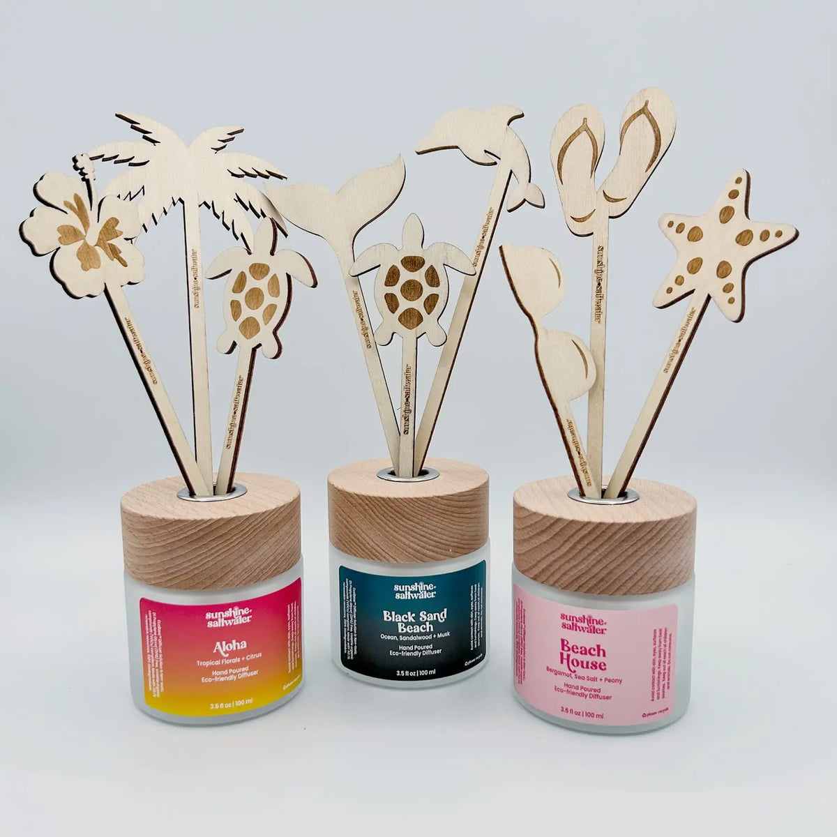 Beach-Themed  | Diffuser Reeds Sunshine + Saltwater