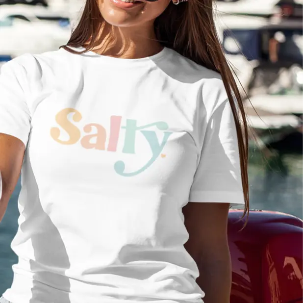 Salty T-Shirt | Beachside Breeze Tee Sunshine + Saltwater