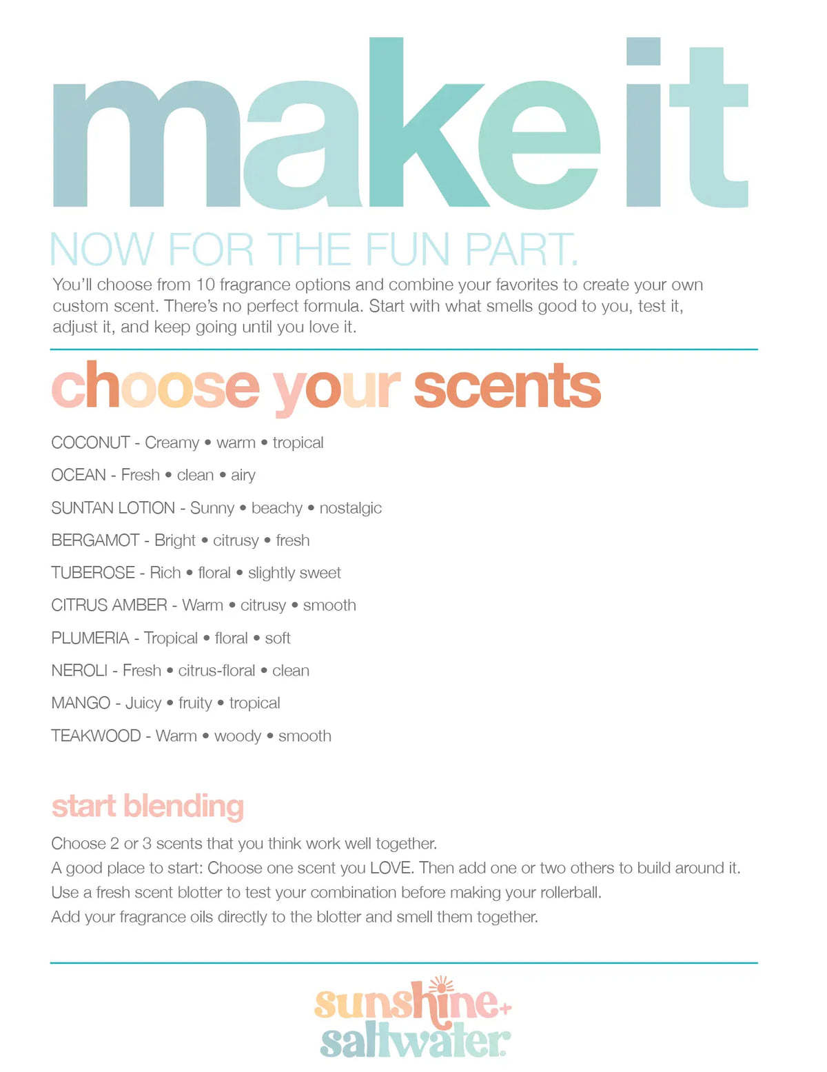 Perfume Making Workshop: Create Your Own Rollerball Perfume