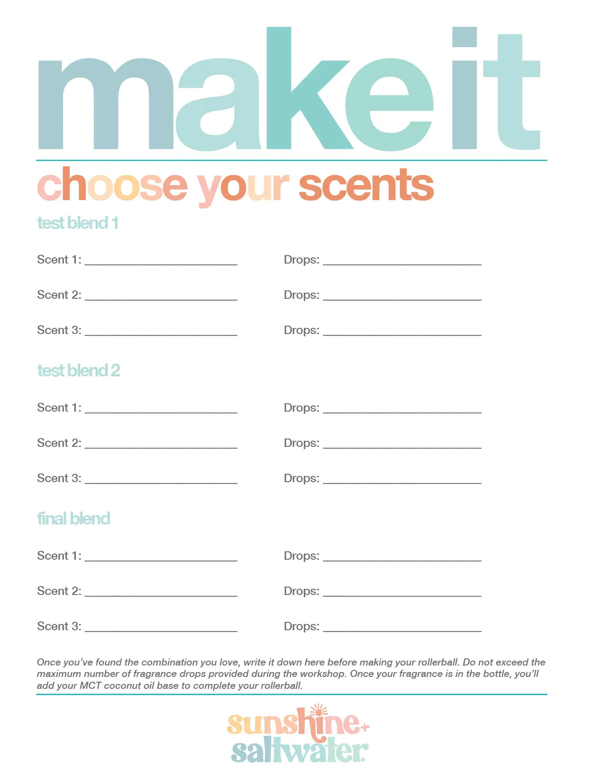 Perfume Making Workshop: Create Your Own Rollerball Perfume