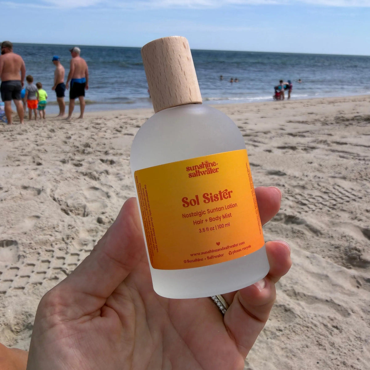 Sol Sister Body Mist at the beach
