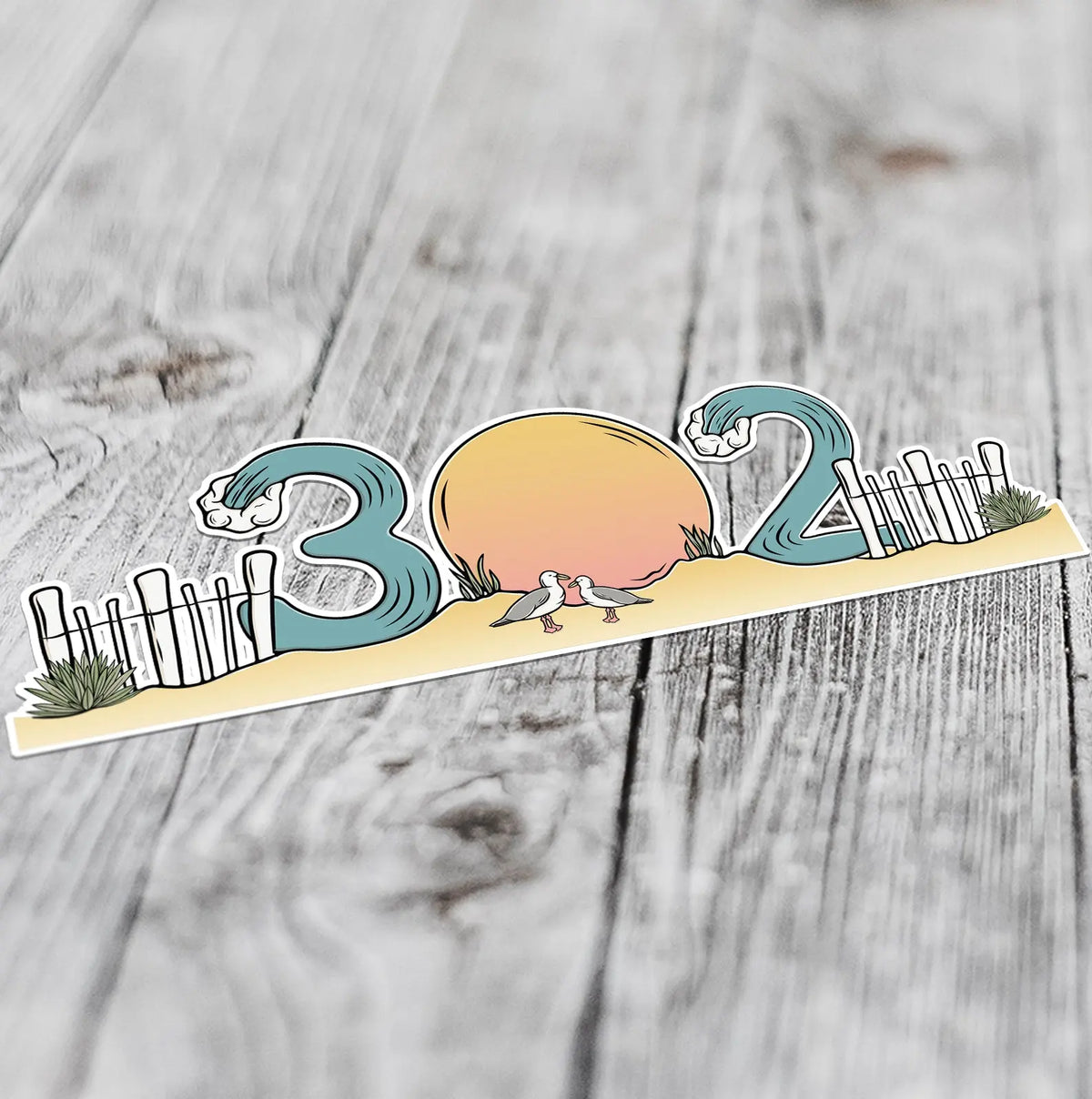 302 Beaches | Water Bottle Wrap Sunshine + Saltwater