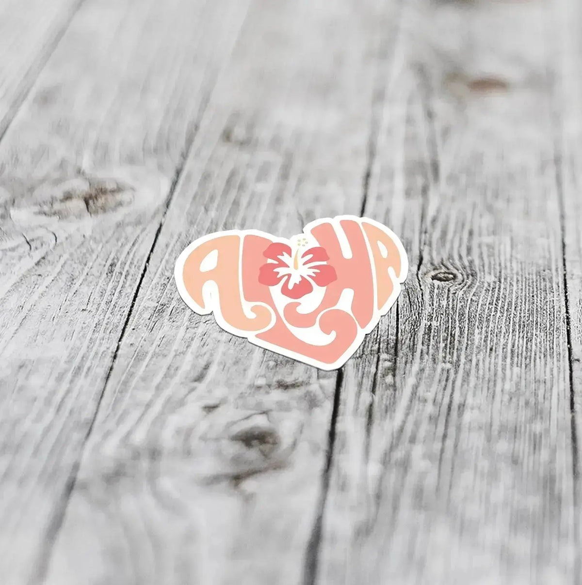 pink aloha sticker