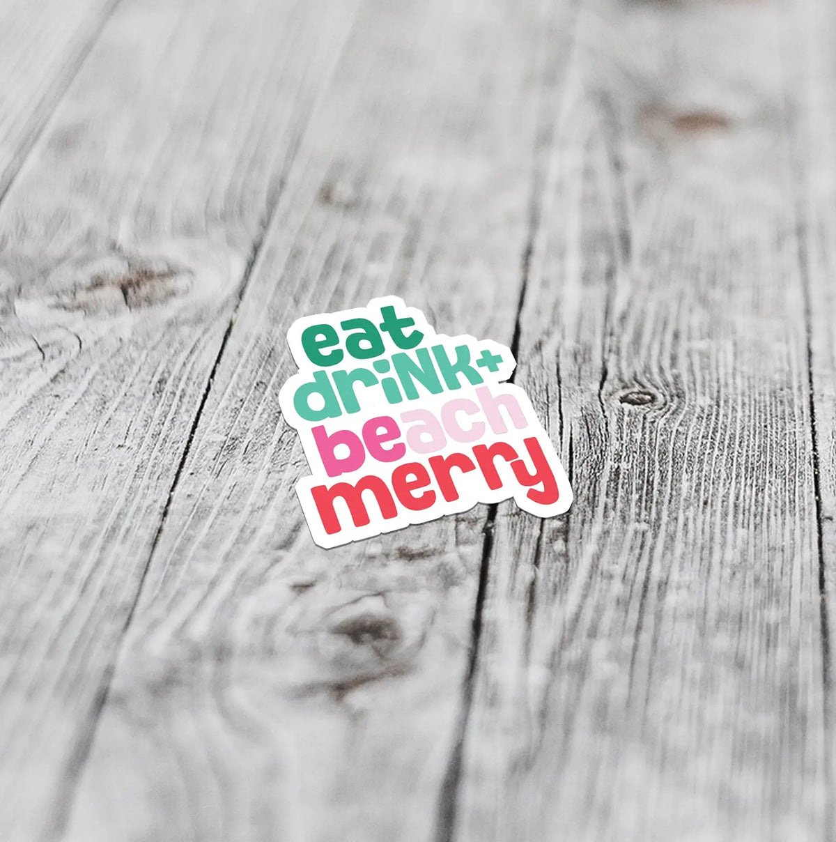 Eat, Drink + BEach Merry | Greeting Card Sunshine + Saltwater