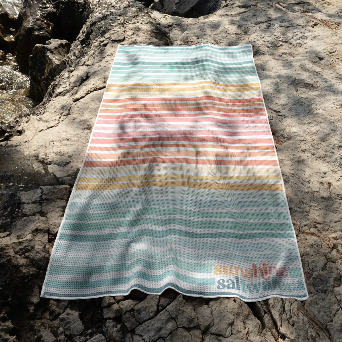 rainbow beach towel