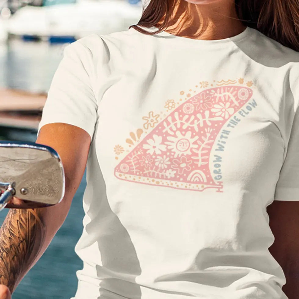 SurFIN: Grow With The Flow | Beachside Breeze Tee Sunshine + Saltwater