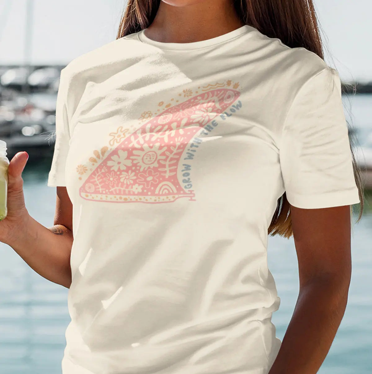 SurFIN: Grow With The Flow | Beachside Breeze Tee Sunshine + Saltwater