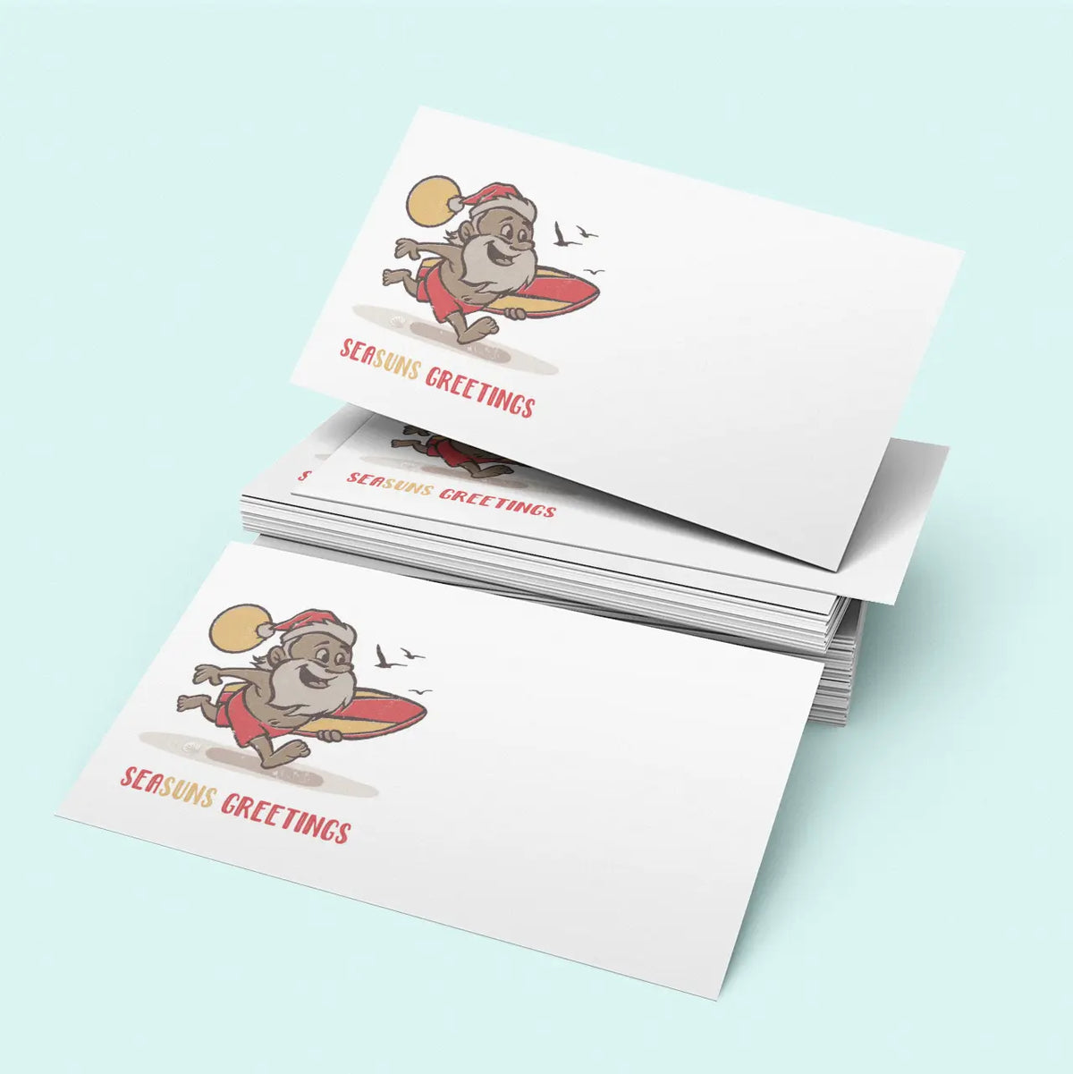 Surfin' Santa | Itty-Bitty Card PACK Sunshine + Saltwater
