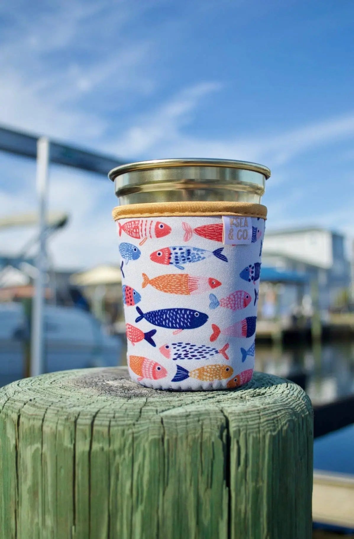 Iced Coffee Drink Sleeve - Little Fishies Ksea & Co