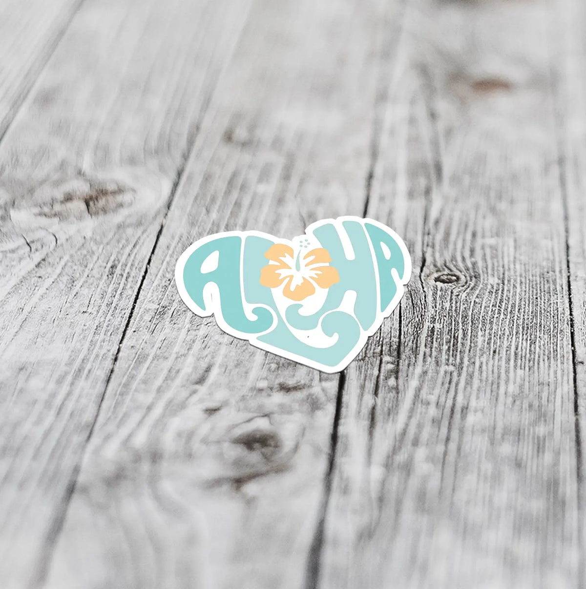 aloha heart sticker