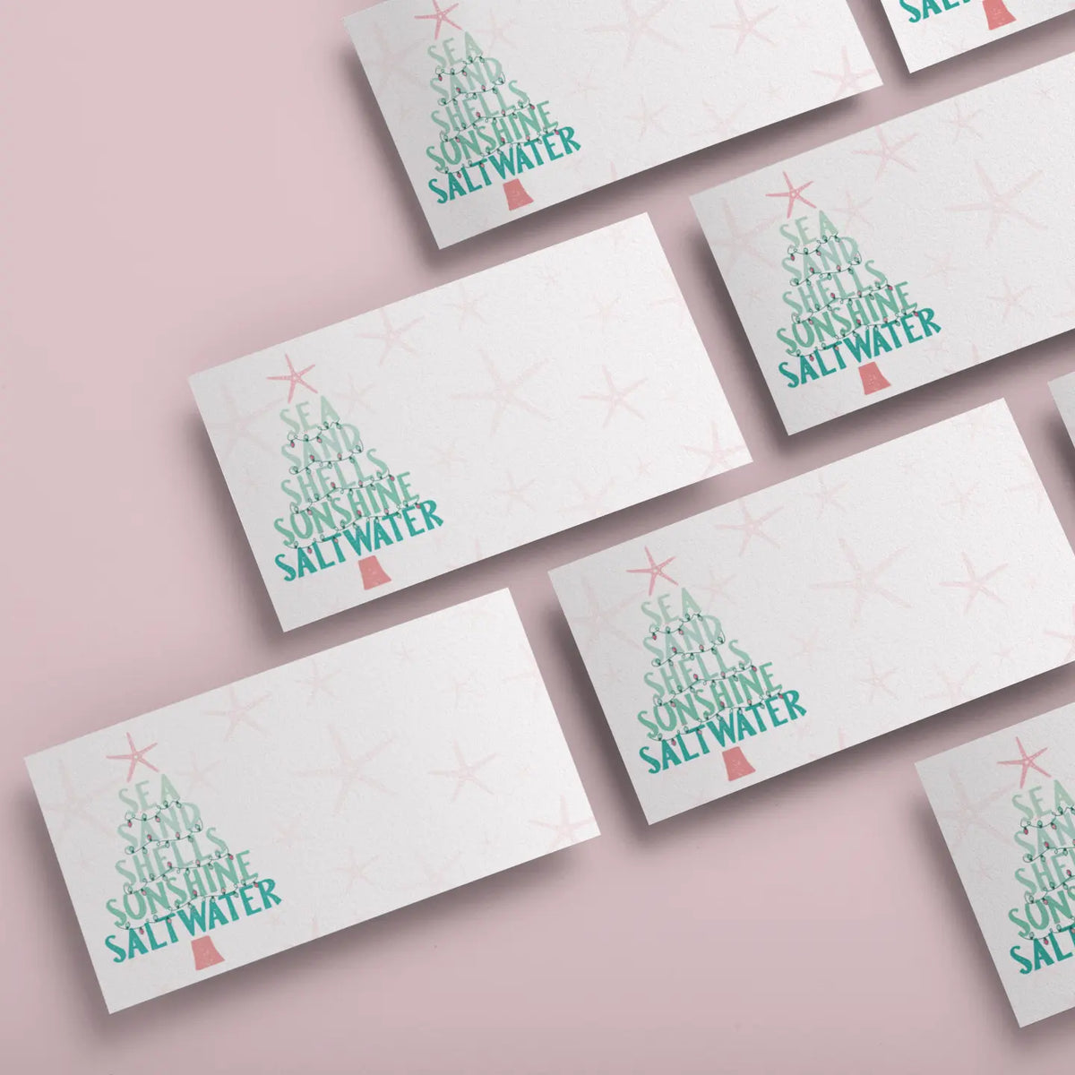Beachy Christmas | Itty-Bitty Card PACK Sunshine + Saltwater