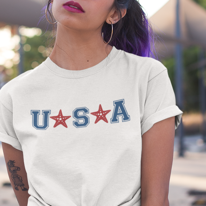 usa starfish tee