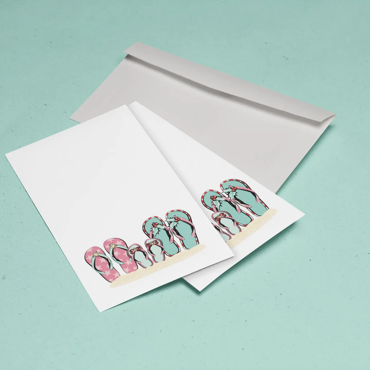 Christmas Is Better In Flip-Flops | Itty-Bitty Card PACK Sunshine + Saltwater