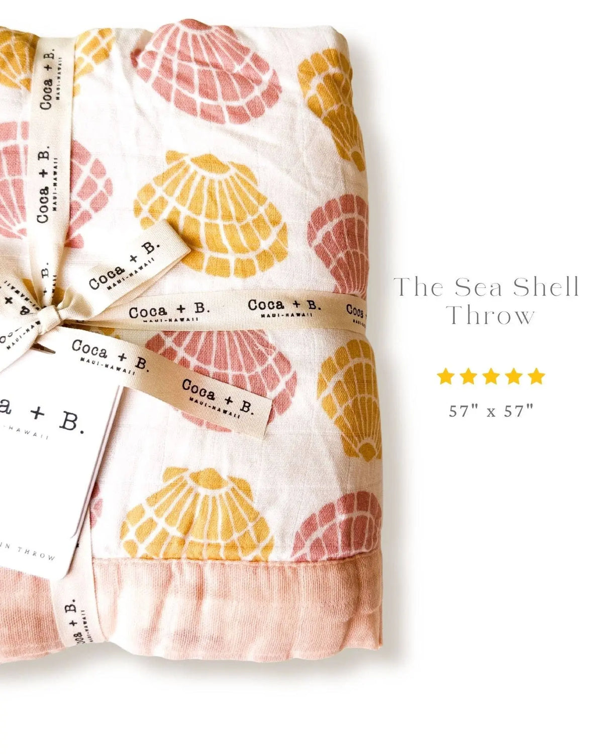 Throw Blanket: Sea Shells