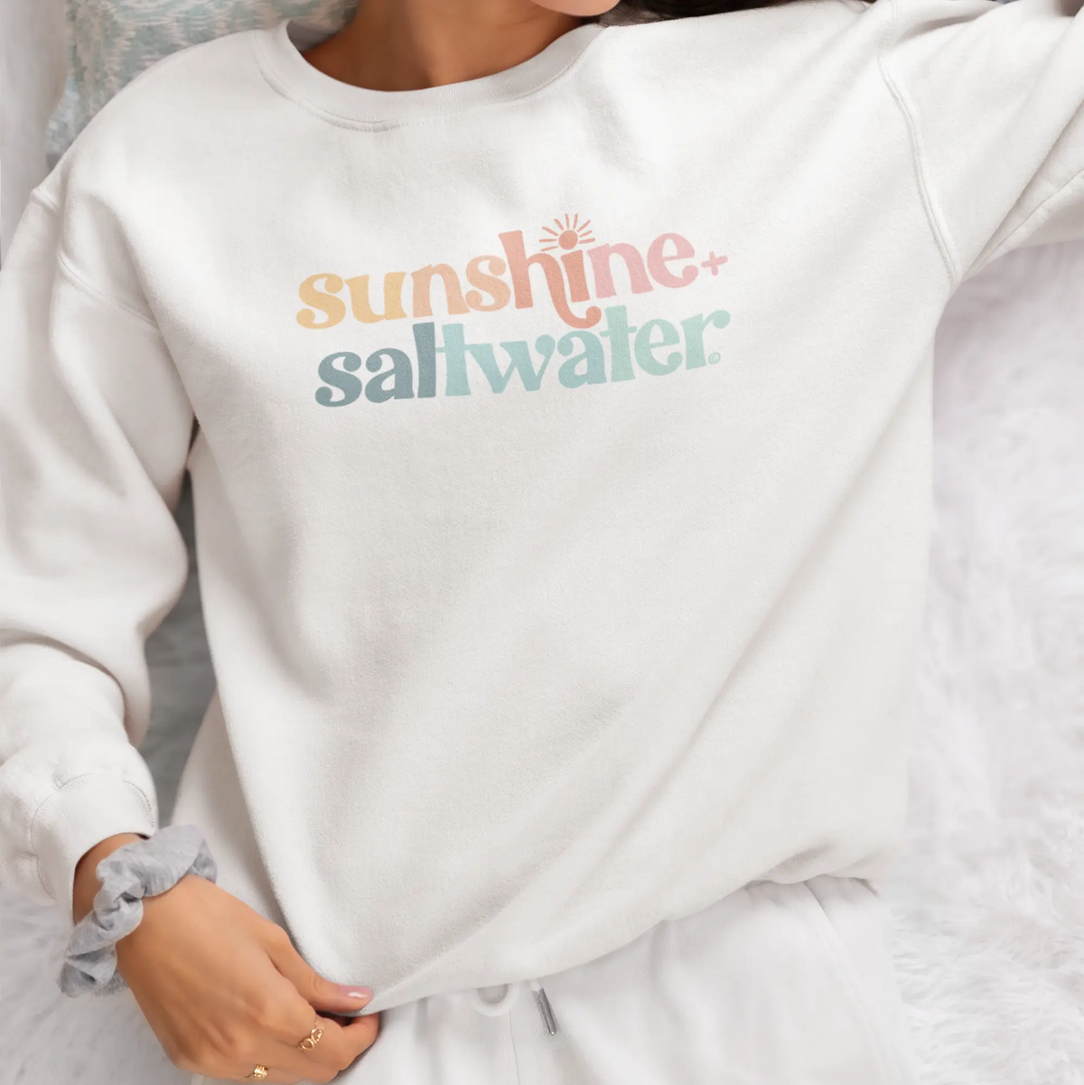 Sunshine + Saltwater | Crewneck Beach Sweatshirt Sunshine + Saltwater