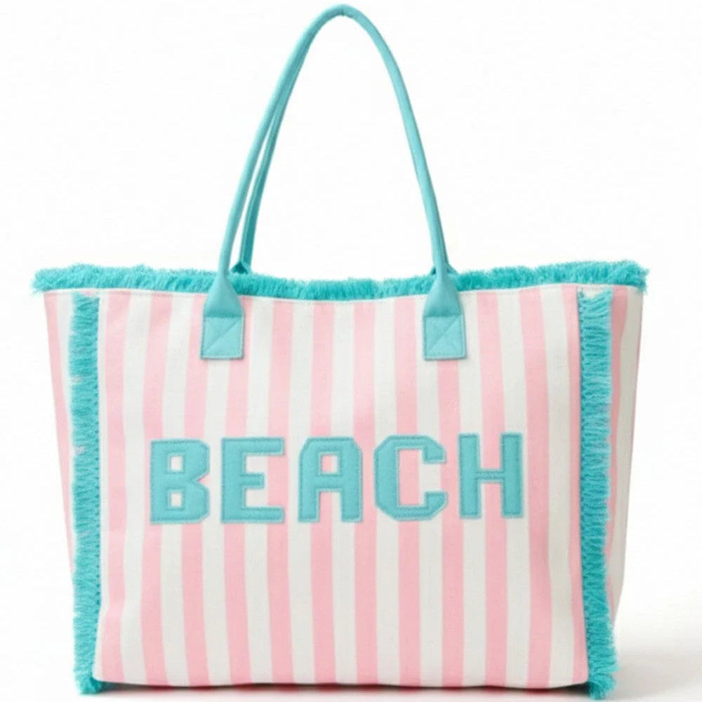 Striped Beach Bag Sunshine + Saltwater