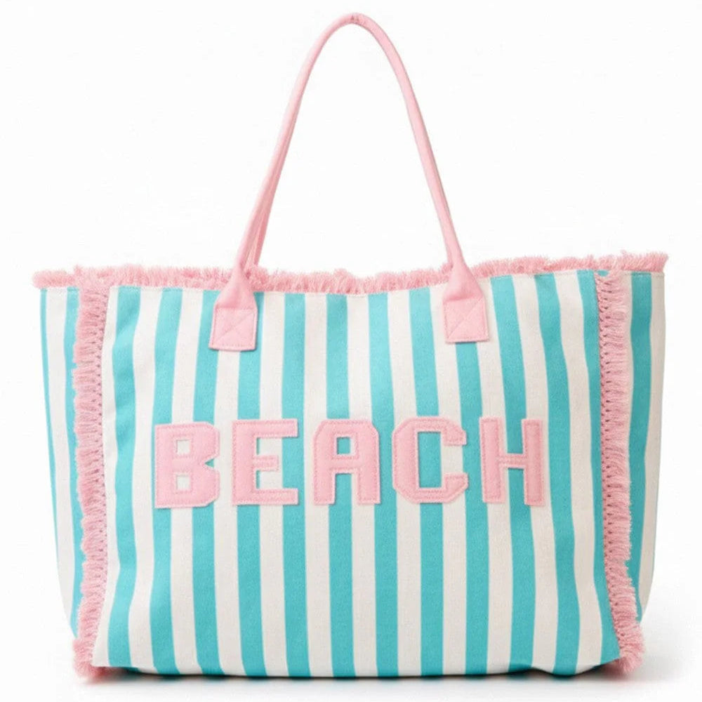 Striped Beach Bag Sunshine + Saltwater