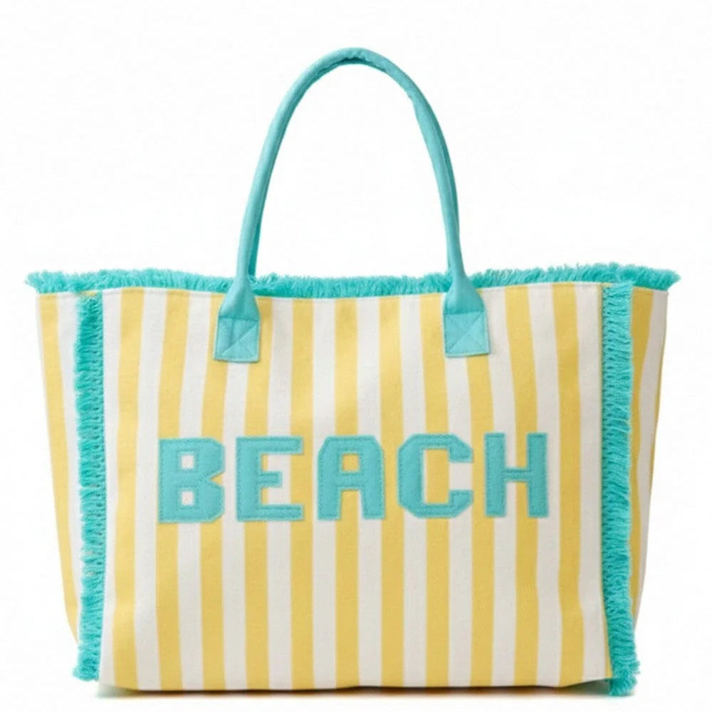Striped Beach Bag Sunshine + Saltwater