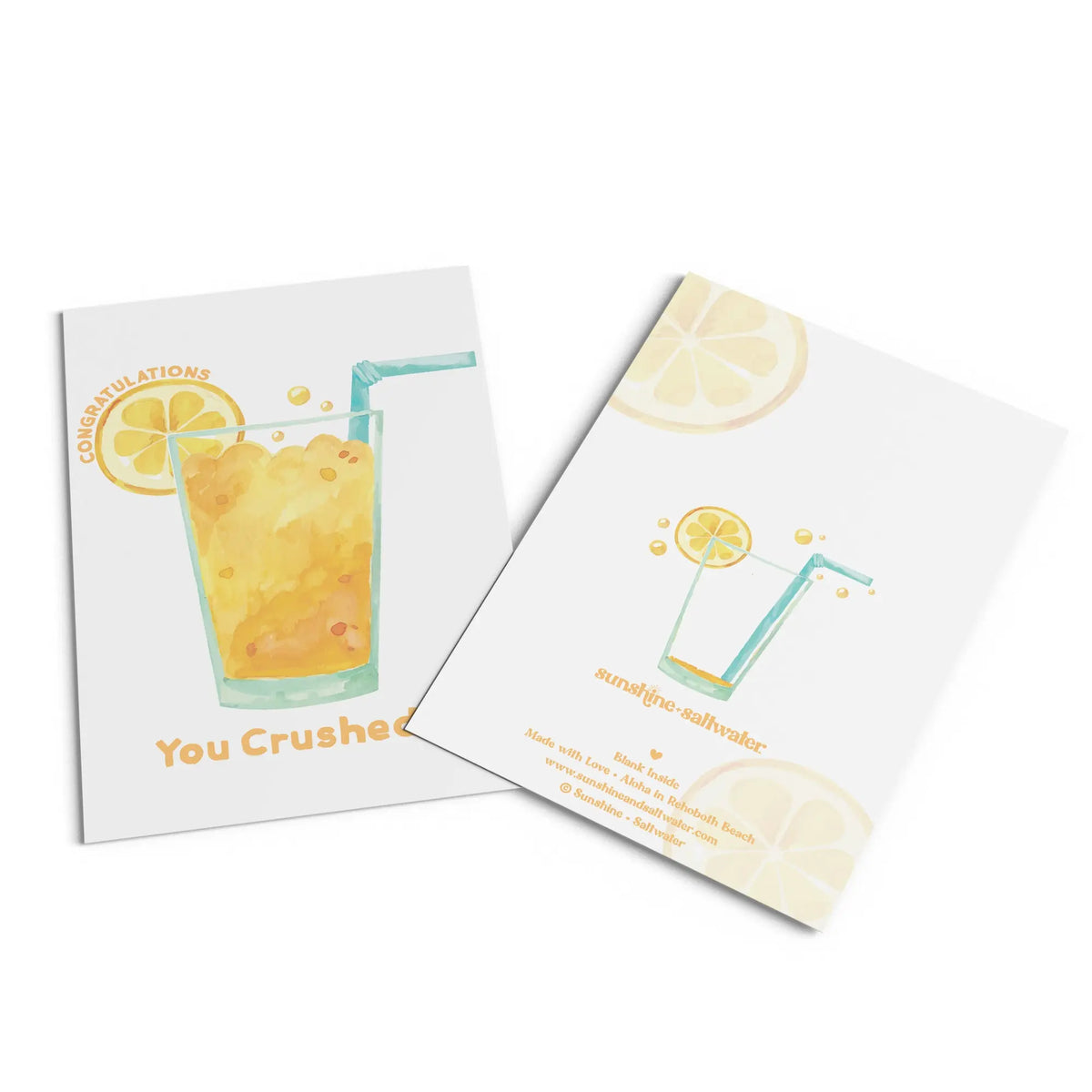 mockup of congratulations orange crush card